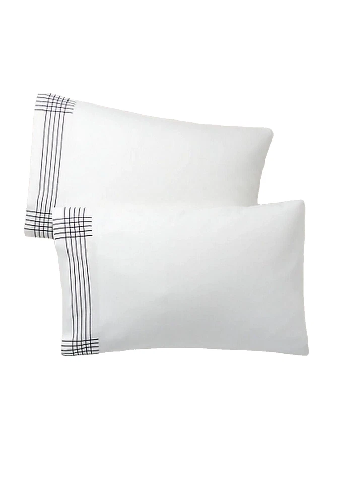 Ralph Lauren 624 TC Pañuelo de satén de algodón orgánico Fundas de almohada estándar Foto 1 de 1