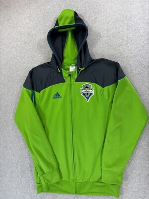 Seattle Sounders MLS Adidas Stitched Soccer Hoodie Jacket (Men's Medium) Green - Image 1 of 4