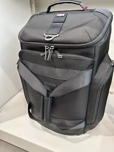 NEW Tumi EVANSTON Ballistic Nylon Convertible Backpack / Duffel Bag - ALL BLACK - Picture 1 of 8