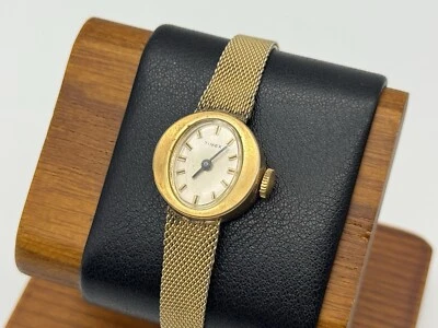 Vintage Ladies TIMEX Mechanical Gold Tone Watch WORKS - Image 1 of 4