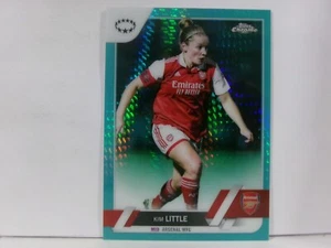 2022-23 Topps Chrome UEFA Women's KIM LITTLE #10 AQUA REFRACTOR ARSENAL - Picture 1 of 2