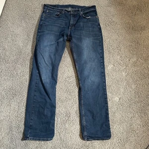 Levis 559 Relaxed Straight Leg Jeans Mens 34x34 Dark Blue Denim - Picture 1 of 12