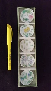 New BOXED SET OF 5 TRADITIONAL Ceramic CHOP STICK RESTS from JAPAN-ship free - Picture 1 of 1