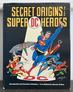 SECRET ORIGINS OF THE SUPER DC HEROES 1976 HARDCOVER HC NEAL ADAMS WARNER BOOKS - Picture 1 of 12