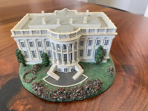 Danbury Mint Das Weiße Haus Washington DC Häuser der Präsidenten Skulptur - Bild 1 von 3