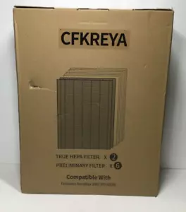 CFKREYA 2er Pack True HEPA Ersatzfilter & 6 Kohlevorfilter - Bild 1 von 5