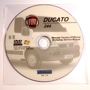DVD MANUALE OFFICINA FIAT DUCATO 244 2.0 16V.-2.0 JTD 8V-2.3 JTD 16V-2.8 JTD 8V - Foto 1 di 3