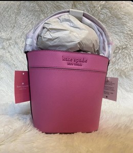 kate spade pink bucket bolsa
