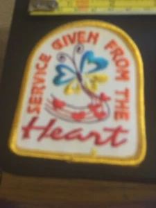 Vintage Patch - Service given from the Heart, Girl scouts - Picture 1 of 2