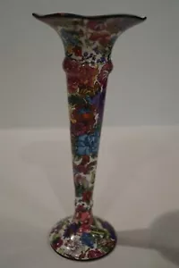 Antique Crown Ducal Ware of England Trumpet Vase Chinz pattern, 1920's - Picture 1 of 8