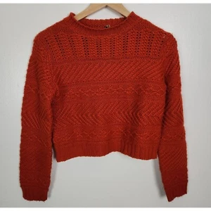 Alberta Ferretti Made In Italy Women's Sz. S Orange Wool Blend Sweater - Picture 1 of 7