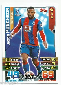 2015 / 2016 EPL Match Attax Base Card (83) Jason PUNCHEON Crystal Palace - Picture 1 of 1