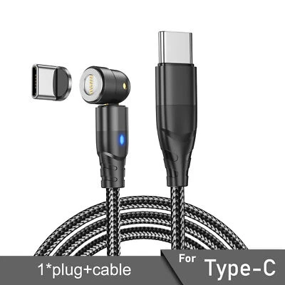 Magnetic PD 60W Type C to Type C Micro USB 3A Fast Charging Cable Data Sync Cord - Image 1 of 4