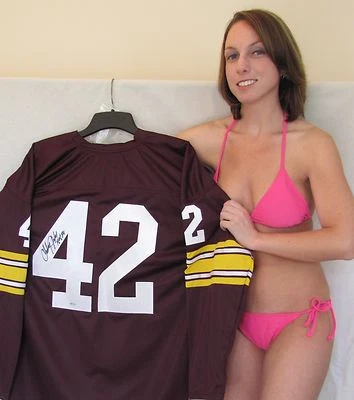 ЧАРЛИ ТЭЙЛОР подписанный ретро джерси REDSKINS "Зал славы 84" надпись" - Изображение 1 из 2