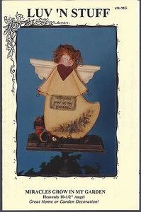 MIRACLES GROW IN MY GARDEN ~ LUV 'N STUFF - 10.5" Garden Angel - Picture 1 of 1