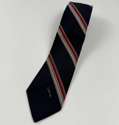Lanvin Men 100% Polyester Narrow Neck Tie  Black  NWOT - Image 1 of 4