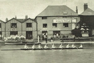 Eton College The Eton Eight Remo Team Brocas Boat House 1895 Foto Artículo - Imagen 1 de 3