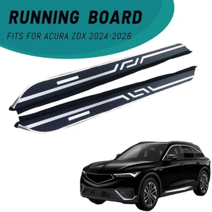 2PCS Running Boards Fits for Acura ZDX 24-26 Black Side Step Aluminium Nerf Bar - Picture 1 of 8