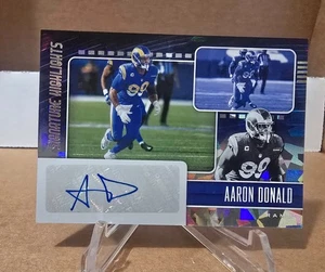 2021 Panini Aaron Donald *Silver Ice Signature Highlights Auto* Rams - Bild 1 von 3
