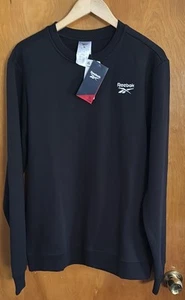 Reebok Sweatshirt Mens Medium Black - Bild 1 von 2