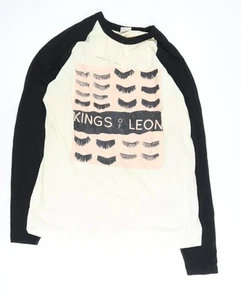 Camiseta Música Fruit of the Loom Unisex Negra Blanca L - Imagen 1 de 12