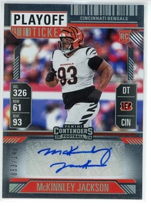2024 Panini Contenders McKinnley Jackson #264 Playoff Ticket RC Auto /149 - Picture 1 of 3
