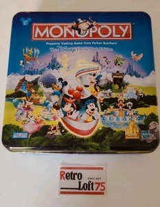Monopoly The Disney Theme Park Metal Tin Edition 2001 Parker Brothers. Complete. - Picture 1 of 24