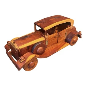 Classy Wooden Duesenberg SJ 1932-1937 Model Car 15” High Quality - Picture 1 of 5