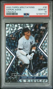 2023 TOPPS XPECTATIONS 36 AARON JUDGE CRACKLE 28/75 PSA 10 - Picture 1 of 2