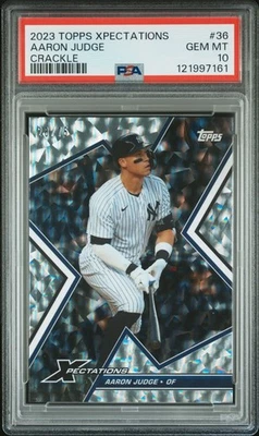 2023 TOPPS XPECTATIONS 36 AARON JUDGE CRACKLE 28/75 PSA 10 - Image 1 of 2