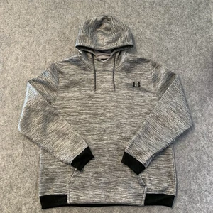 Under Armour Hoodie Mens 2XL Gray Heathered Pullover Drawstring - Picture 1 of 14