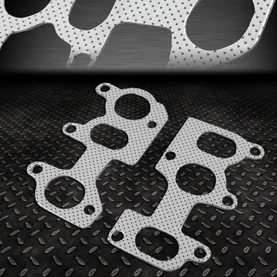 PARA 02-09 VW GOLF/JETTA AUDI A3/TT 2 PIEZAS GRAFITO ALUMINIO ESCAPE COLECTOR JUNTA Foto 1 de 4