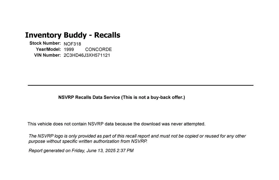 Engine 2.7L VIN R 8th Digit With Egr Valve Fits 98-01 CONCORDE 2694833 Foto 1 de 4