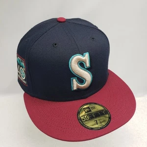 New Era Seattle Mariners MLB Era City 59FIFTY Fitted Hat Cap Size 7 1/2 - Picture 1 of 6