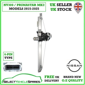OE NEW NISSAN NV300 PRIMASTAR FRONT RIGHT WINDOW REGULATOR & MOTOR (6-PIN) 2015> - Picture 1 of 7