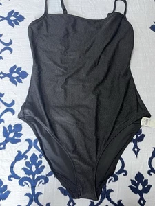 AERIE NWT Black One Piece Swimsuit Suit Size Extra Large XL-A - Picture 1 of 3