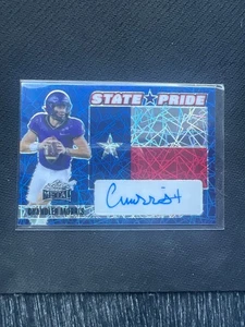 Chandler Morris Auto Virginia Cavaliers 2024 Leaf Metal State Pride Blue - Imagen 1 de 2