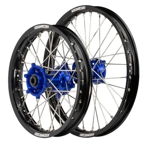 Axiom Husqvarna TC85BW 2025 19"/16" Black/Blue Wheel Set - Picture 1 of 4