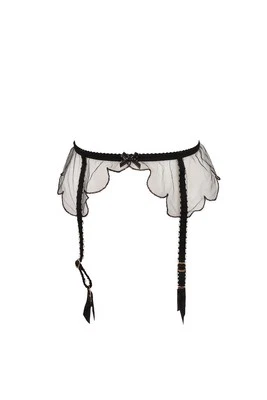 AGENT PROVOCATEUR Damen Strumpfgürtel Schier Elegant Spitze Schwarz Größe AP 3 - Bild 1 von 4