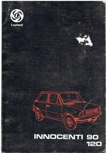 INNOCENTI MINI 90 & 120 ORIGINAL 1975 MANUAL DE TALLER DE FÁBRICA (TEXTO FRANCÉS) - Imagen 1 de 1