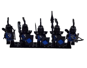 LEGO CASTLE BLACK FALCON 5 PACK BLACK/ BLACK SHEILDS MINI FIGURE - Picture 1 of 5