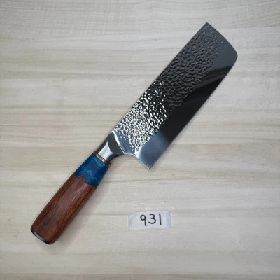 Cuchillo de cocina japonés, Nakiri, #931, usado, hecho en Japón 165/305 mm, 298 g Foto 1 de 4
