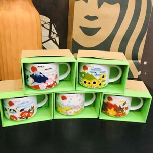 Mini tazza Starbucks Japan Four Seasons Mount Fuji serie 'You Are Here' 59 ml - Foto 1 di 16