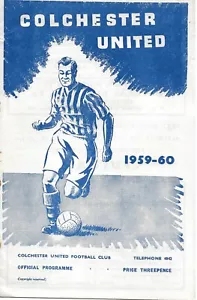COLCHESTER UNITED V BRENTFORD ~ 12 OCTOBER 1959 - Picture 1 of 1