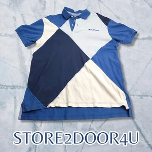 Tommy Hilfiger Herren Poloshirt MEDIUM Kurzarm weiß und blau Argyle Muster - Bild 1 von 9