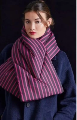 Nueva bufanda acolchada a rayas ANTHROPOLOGIE nueva Foto 1 de 4