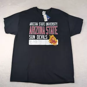 Arizona State University Sun Devils Men’s Black Short-Sleeve T-Shirt XL - Picture 1 of 5