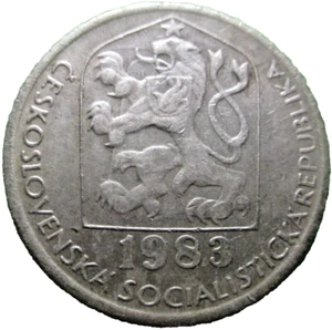 1983 CZECHOSLOVAKIA 50 HALERU COIN  - #  48/3/23 - Bild 1 von 3