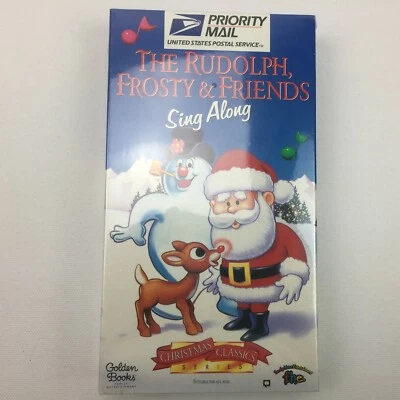 VHS USPS Golden Books The Rudolph Frosty & Friends Sing Along Tape 24 Min - Image 1 of 4
