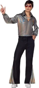 DISCO DUDE Adult Costume includes Shirt, Pants, Necklace/NEW/Let's Boogie/Sz. L - Picture 1 of 4